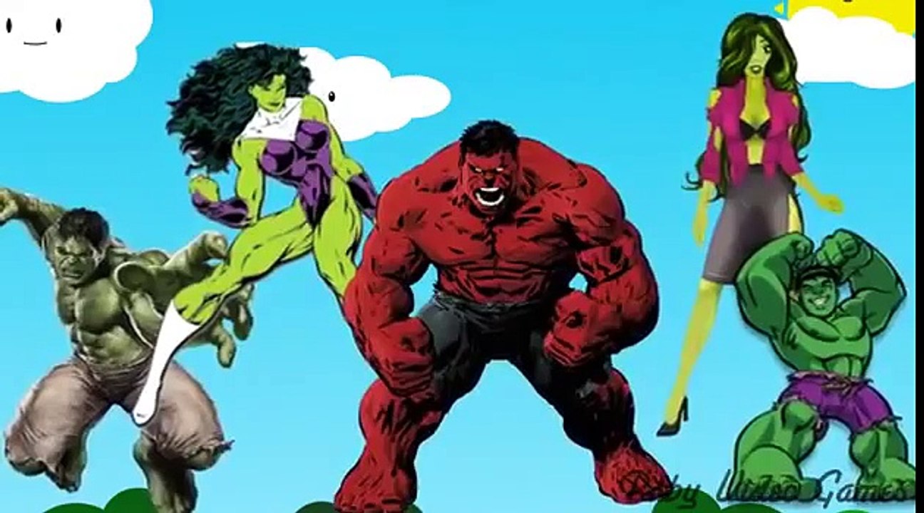 Hulk Kids Cartoon Songs Nursery Rhymes for Children Daddy Finger Family Song