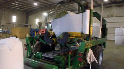 Wrapping Compressed Canadian Hay for International Export Shipping