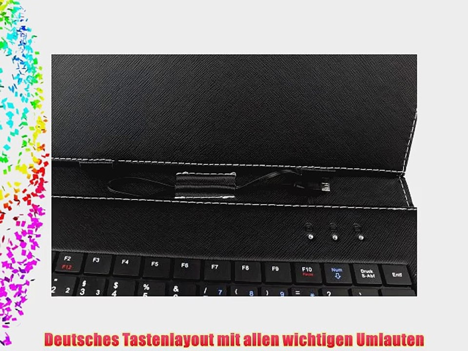 2-in-1 H?lle mit integrierter Micro USB Tastatur f?r ASUS Transformer Infinity und Eee Pad