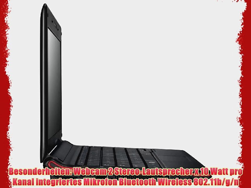 Samsung N150 Endi 257 cm (101 Zoll) Netbook (Intel Atom N450 16GHz 1GB RAM 250GB HDD Intel