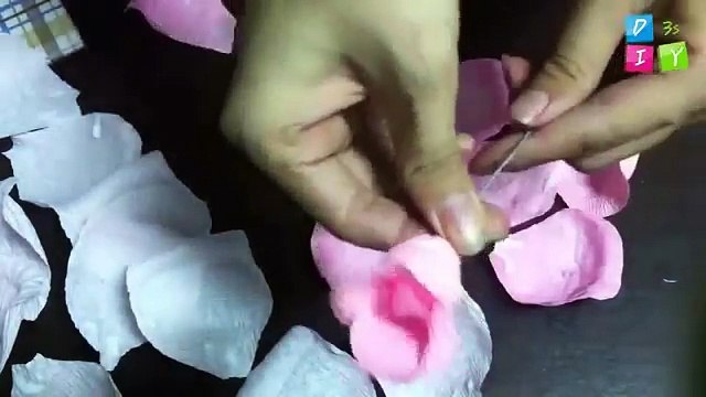 how to make paper flowers maroc/morocco roses