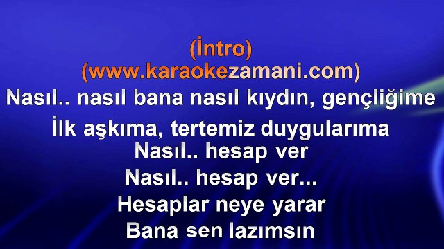 Gökhan Özen - Sana Yine Muhtacım - 2004 TÜRKÇE KARAOKE