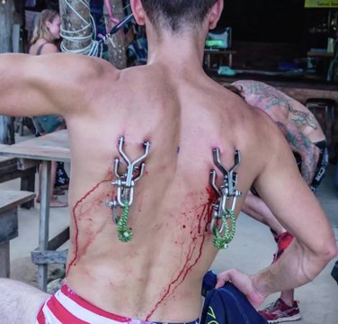 Parachute Hooked To The Skin - Suspension BASE Jumping by Barcroft TV