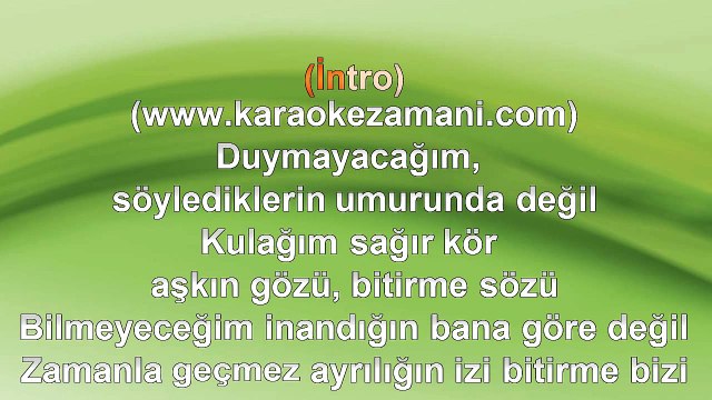 Gökhan Tepe - Tanrım Dert Vermesin - (2013) TÜRKÇE KARAOKE