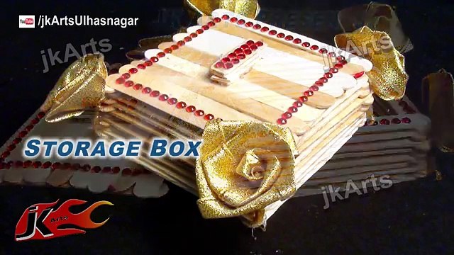HOW TO make Storage box from Ice Cream Stick art and craft