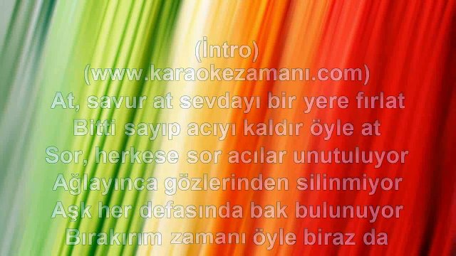 Gökhan Türkmen - Büyük İnsan - (Susma) - 2008 TÜRKÇE KARAOKE