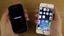 Samsung Galaxy S3 Mini vs iPhone 5 iOS 7 Beta 2 Which Is Faster