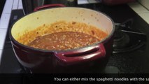 How to Cook Italian Sausage Spaghetti - Cast Iron Cooking