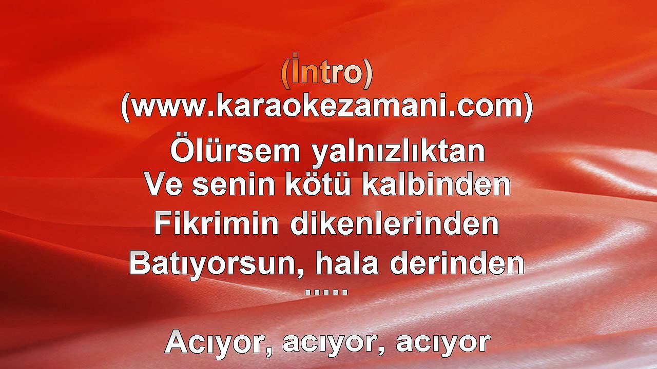 Göksel - Acıyor - 2012 TÜRKÇE KARAOKE