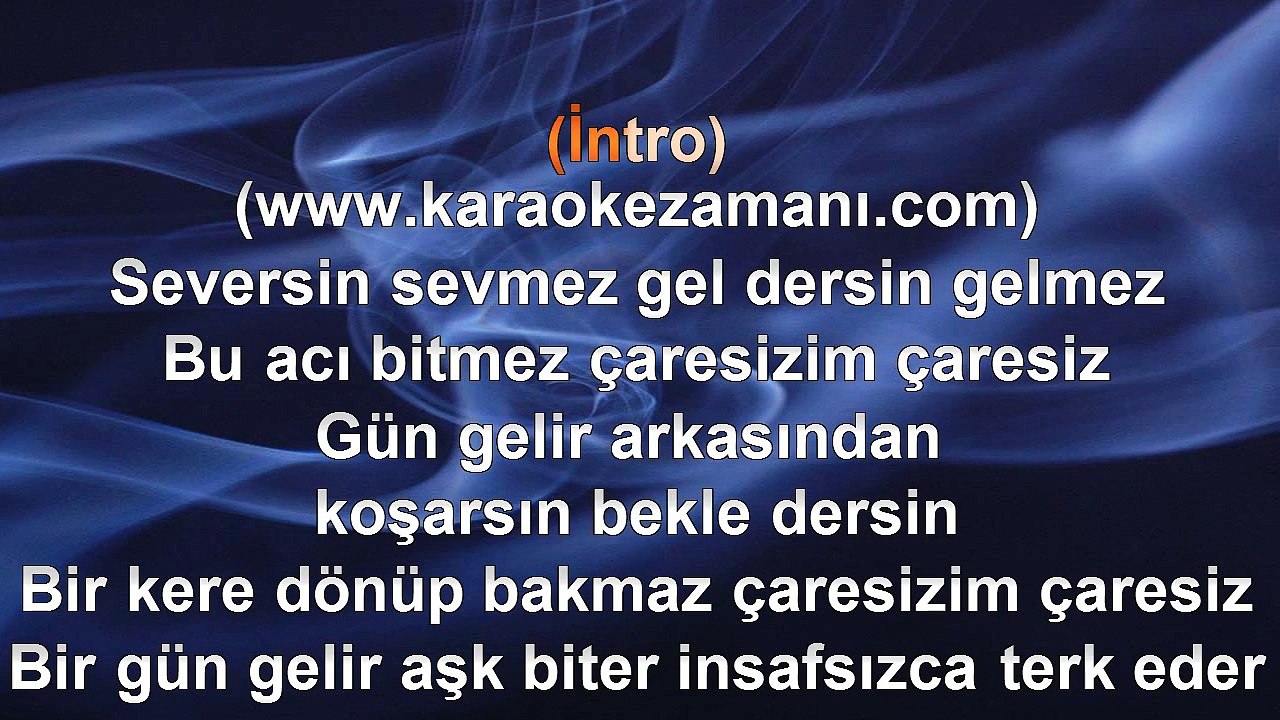 Göksel - Çaresizim - 2009 TÜRKÇE KARAOKE