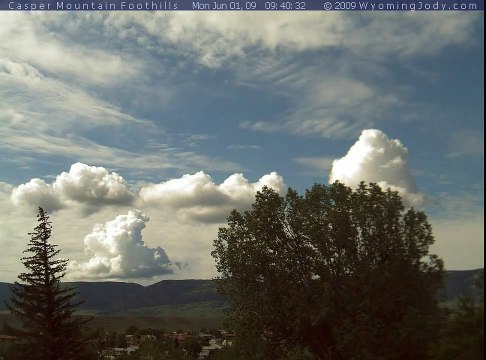 Unusual Clouds-Wind Driven Rain Storm- Casper, WY 60109 -Time lapse
