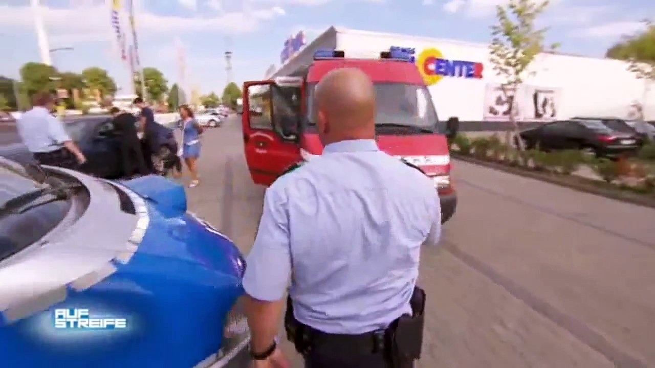 Auf Streife(Sat.1) - Hund im Auto gelassen