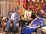 Ahmedabad Mozambique President meets Gujarat CM