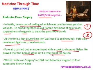 Medicine Through Time - Renaissance - The Work of Vesalius, Pare and Harvey