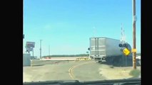 Train crashed into a truck