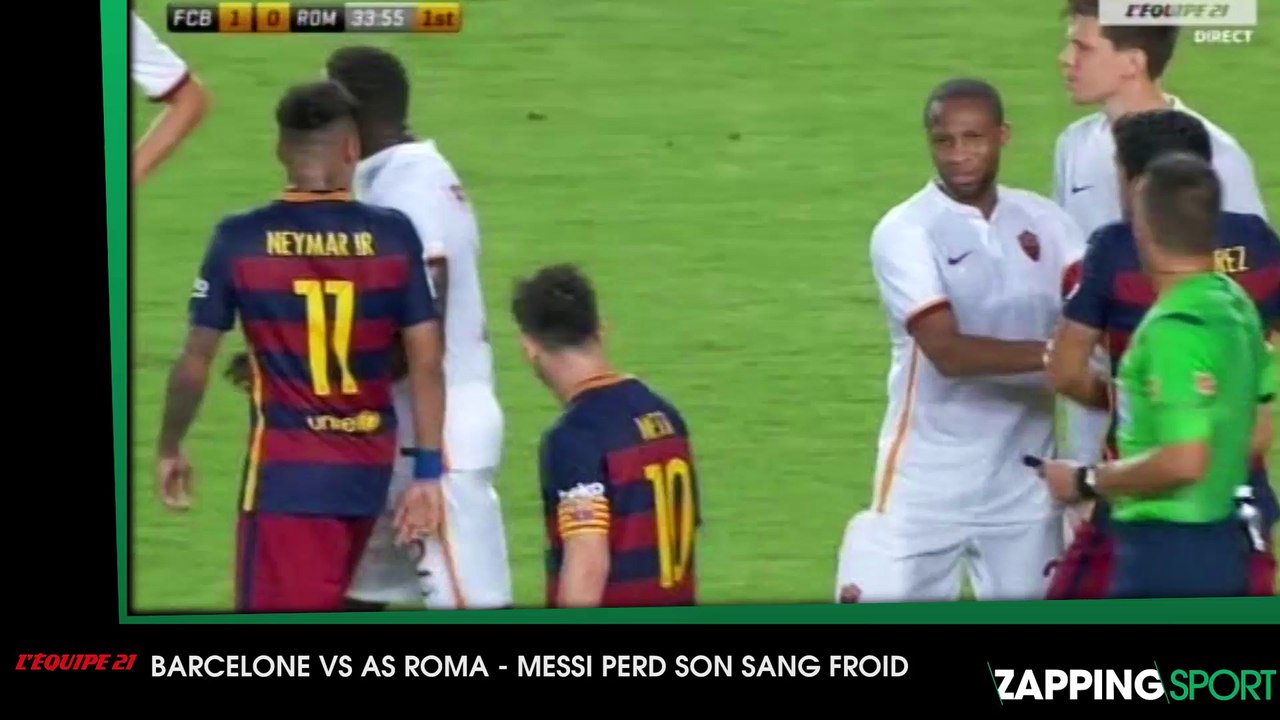 Quand Lionel Messi perd ses nerfs et devient violent