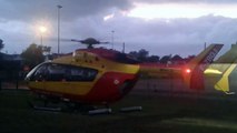 Hélicoptère Sécurité Civile à Agon- Coutainville
