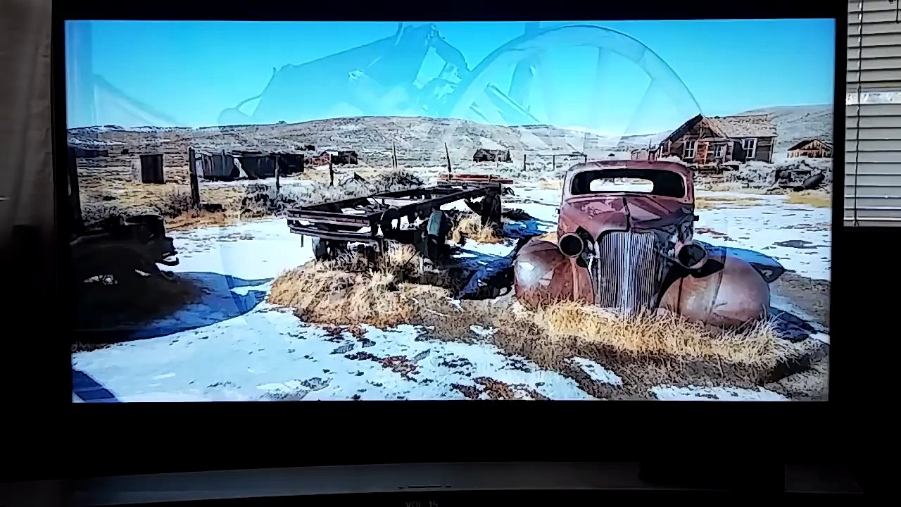 8k (4320p) video played on 4k tv (2160p) un55js8500fxza Samsung