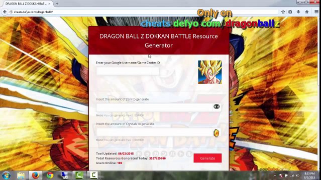 DRAGON BALL Z DOKKAN BATTLE HACK FOR ZENI AND CRYSTALS