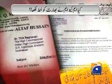 MQM wrote to 55 embassies to raise voice for missing workers-Geo Reports-06 Aug 2015