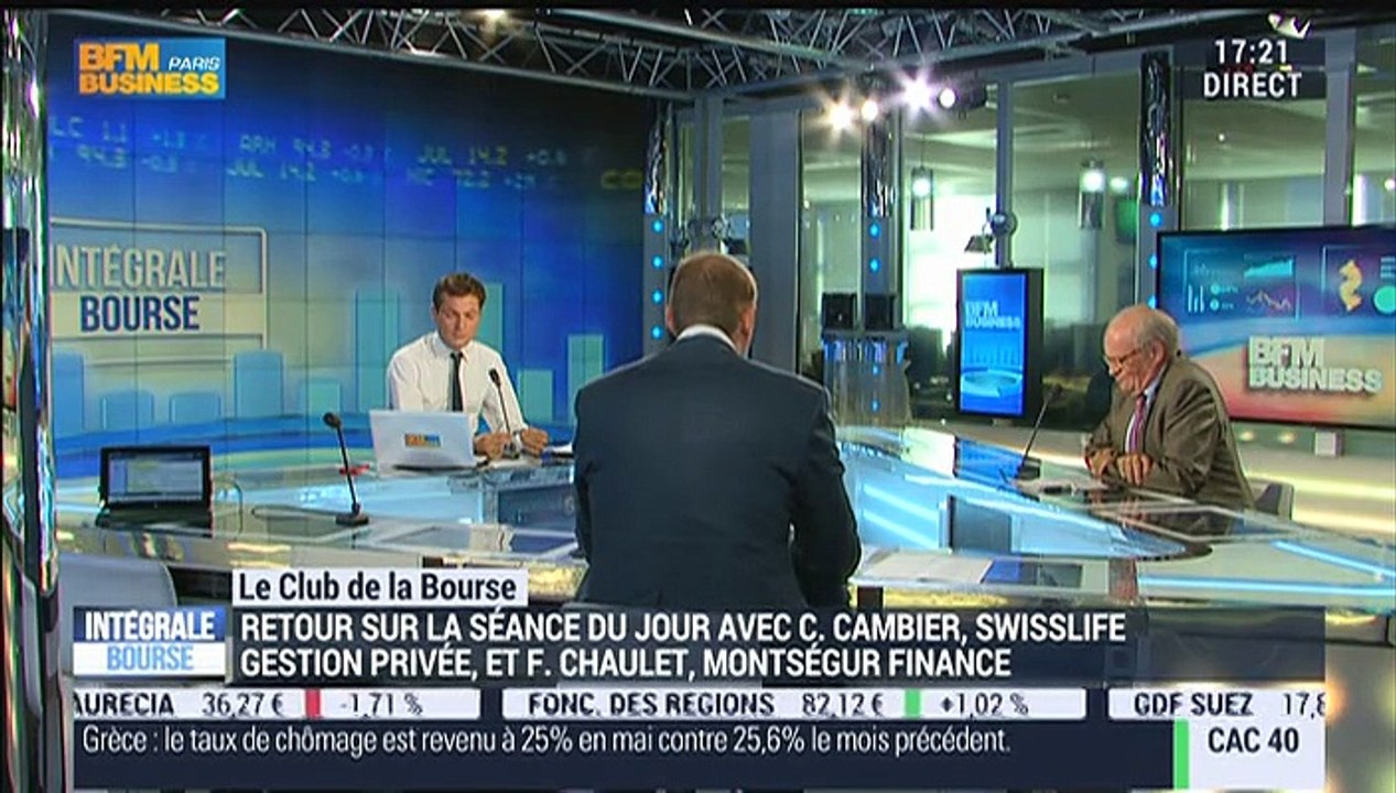 Le Club de la Bourse: Christian Cambier, François Chaulet, et Stéphane Ceaux-Dutheil - 06/08