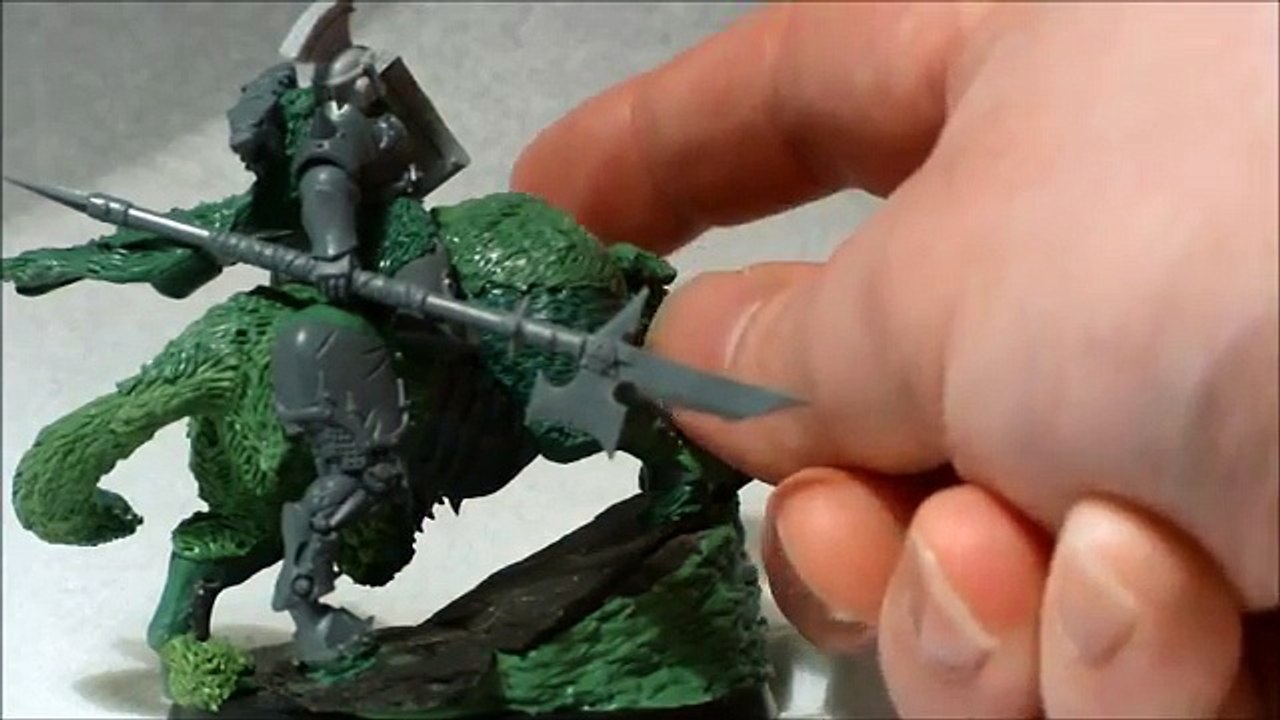 pre-heresy space wolf army, wolf lord on thunderwolf cavalry conversion for big winter competition