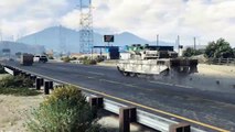 Grand Theft Auto V Footage Test: Tank Mayhem