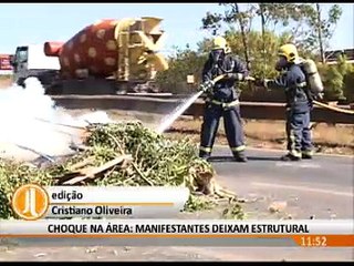 PRESENÇA DO CHOQUE ACABA COM MANIFESTAÇÃO