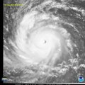 Spectacular satellite view of Typhoon Soudelor