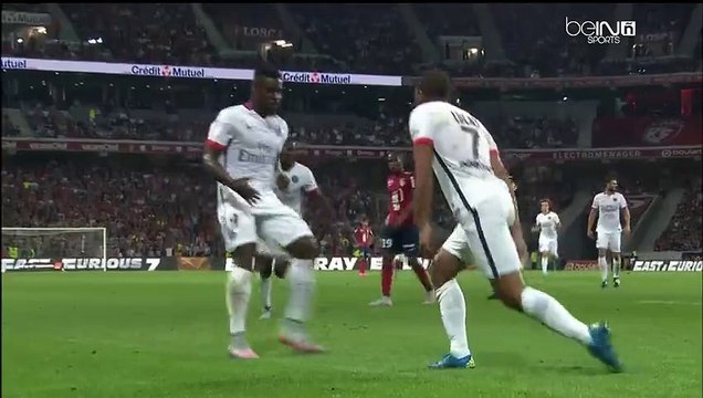 But Lucas Moura - Lille VS PSG (07-08-2015)