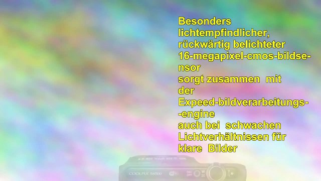 Nikon Coolpix S6500 Digitalkamera 16 Megapixel 12fach opt Zoom 76