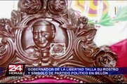 César Acuña talló su rostro en sillón regional de La Libertad