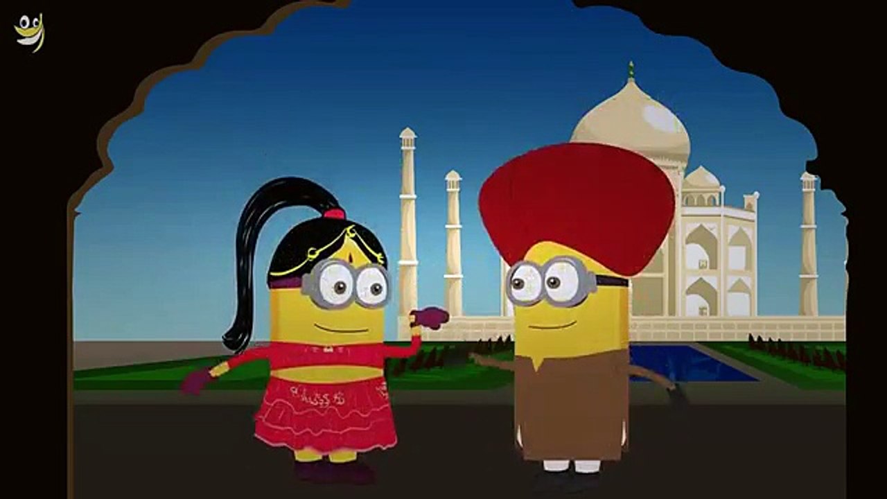 Minions Indian Dance at Taj Mahal ~ Funny Cartoon [HD]