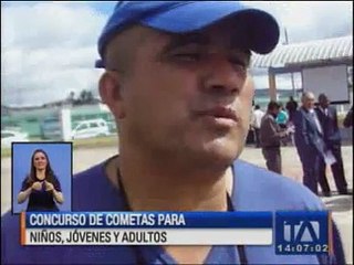 Se realizó concurso de cometas en Tulcán