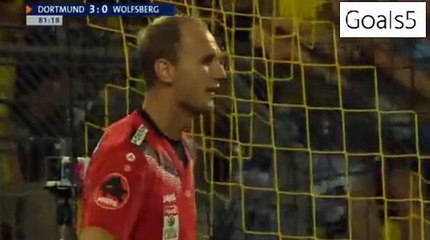 Henrikh Mkhitaryan 2 nd Goal Dortmund 4 - 0 AC Wolfsberger Europa League 6-8-2015