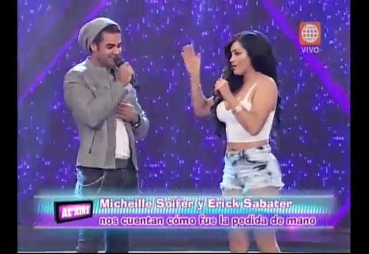 Michelle Soifer y Erick Sabater reviven pedida de mano (VIDEOS)