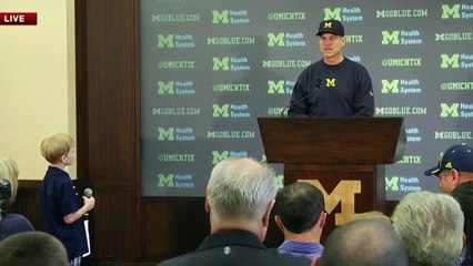Kids Grill Harbaugh on Milk, Homework