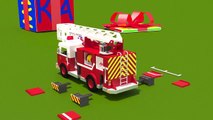 Cartoons for children. Fire trucks for children kids. Fire trucks responding. Construction game.