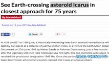 ASTEROID NASA warns of 2 JUMBO JET sized asteroid heading Earth's way
