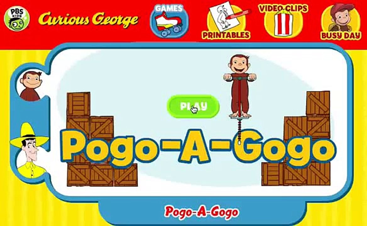 Curious George Pogo A GoGo Cartoon Animation PBS Kids Game Play Walkthrough