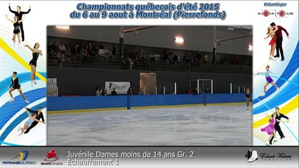Pré-Juvénile Dames moins de 11 ans Gr. 1 - Échauffement 3 (REPLAY) (2015-08-07 00:41:14 - 2015-08-07 03:13:44)