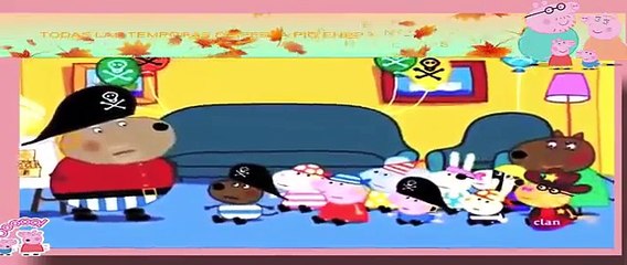 La cerdita - Peppa Pig en espanol  NUEVOS HD   La Fiesta Pirata De Danny Español