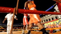 Soirée boxe entre jeunes à Pirae, Tahiti