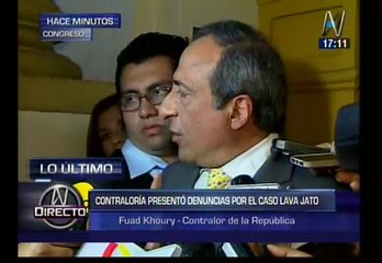 Fuad Khoury: "Contraloría y fiscalía deben trabajar juntos"