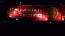 Canadian Pacific Holiday Train in Delanson, NY with shots at the front of the engine 11/27/11