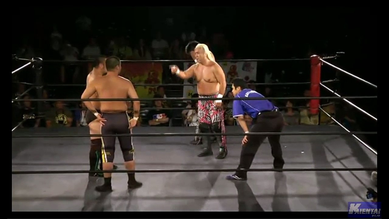{24 Hour Wrestling} (KAIENTAI DOJO) Daigoro Kashiwa & Ryuichi Sekine Vs.  Yoshihiro Horaguchi & Ricky Fuji (7/25/15)