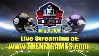 Watch Minnesota Vikings vs Pittsburgh Steelers Live Internet Streaming