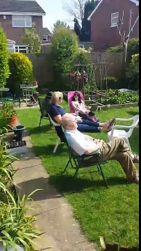 Interupting a private sunbathing session