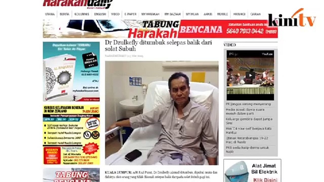 Dr Dzulkefly Ahmad dibelasah selepas solat subuh