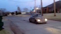 VW Dung Beetle Street Outlaws Making a Test Pass